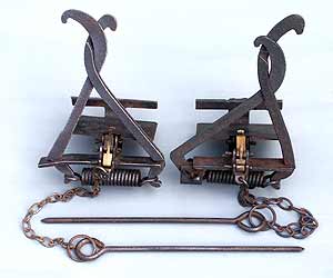 A pair of Imbra traps: a Mk1 and a Mk2