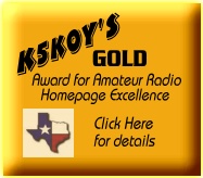 K5KOY's gold award of excellence