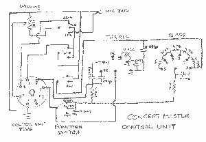Scan of the drawn circuit of the control module