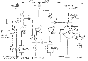Scan of the drawn circuit of the preamp section