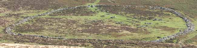 Grimspound as seen from the opposite hill