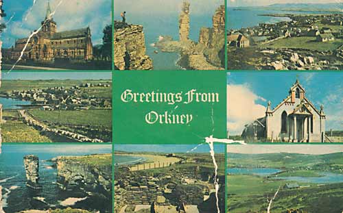 Orkney island QSL card front