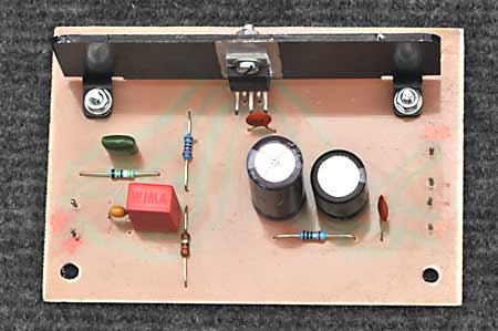 The output stage circuit board, component side