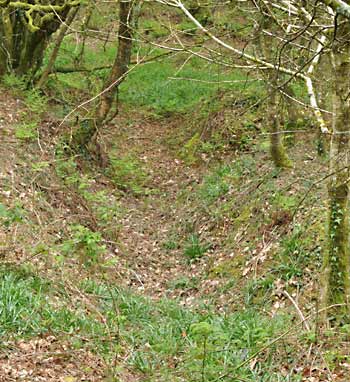 Collapsed entrance to a mine as it looks now