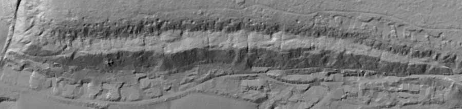 LIDAR map of the mines around Blackborough
