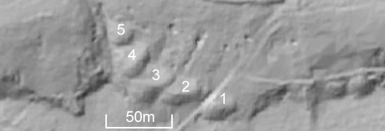 LiDAR map of the mines south of DSGC buildings