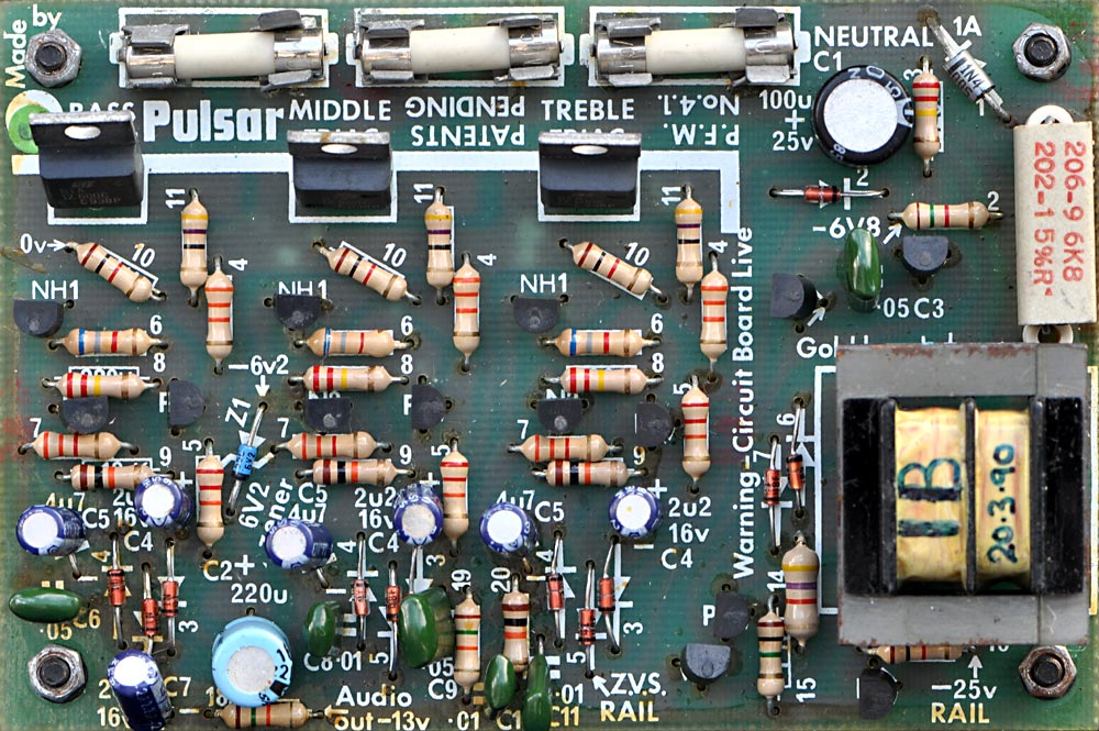 The Pulsar Zero 2250 circuit board