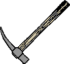 sketch of a miner's pick