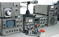 An amateur radio setup