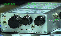 Frontansicht DK1HE QRP-TRX