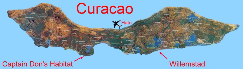 Curacao Map 