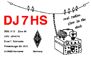 QSL card of DJ7HS