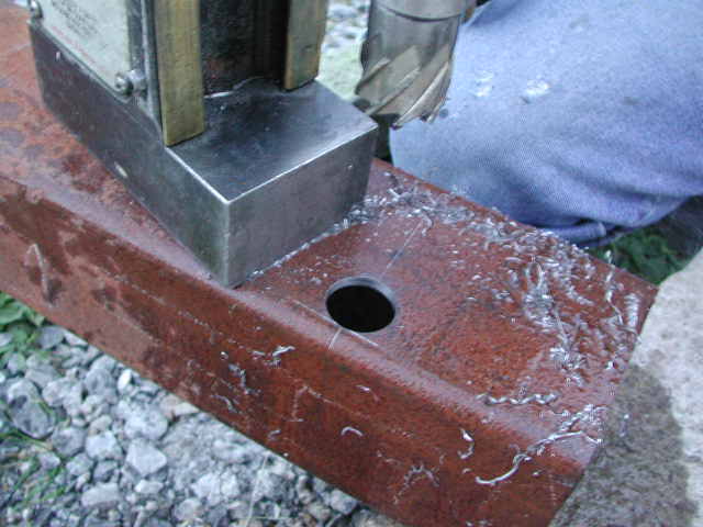 hole drilled