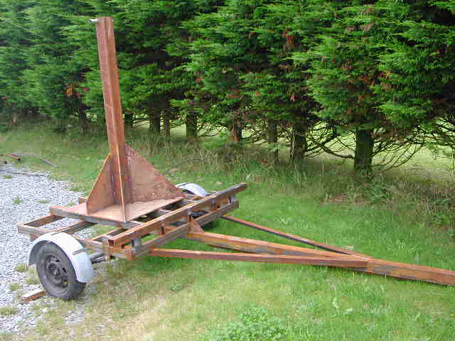 moving stem post onto trailer