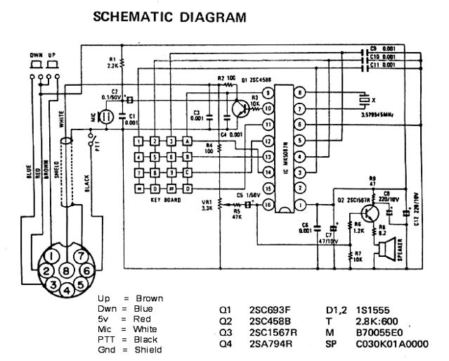 Astatic D104 Schematic Diagram