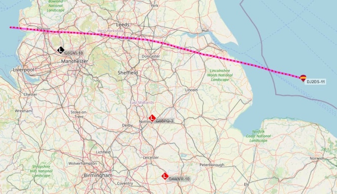 Balloon trajectory