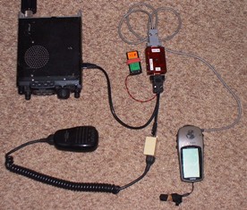 FT817 and MH31 with Tracker adaptor lead