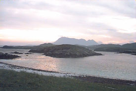 Looking NE from Oldany - dawn 24/09/00