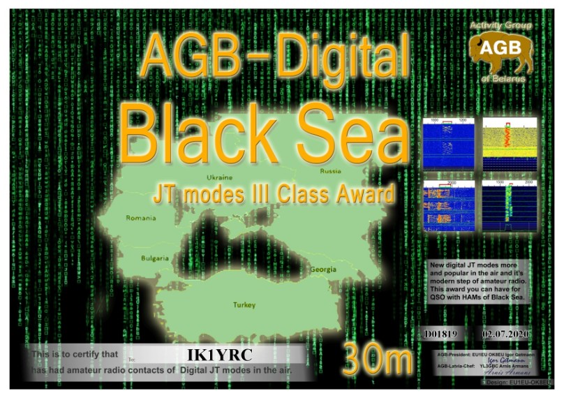 DIGITAL AWARD AGB ACTIVITY GROUP BELARUS