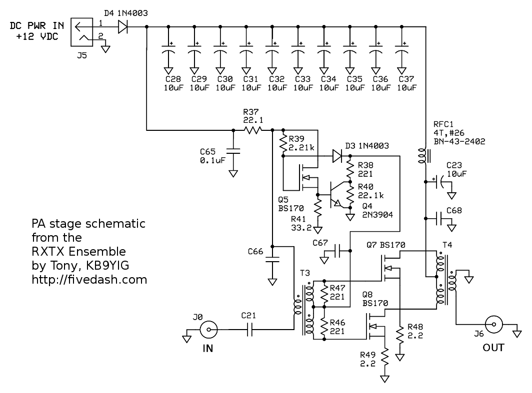 Low-power driver schematic