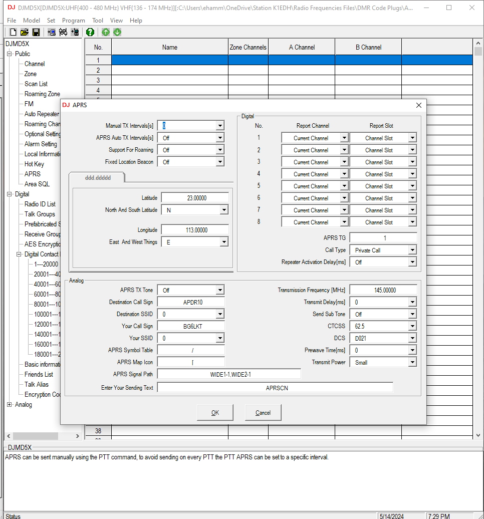 APRS Example