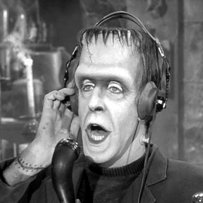 Herman Munster Talking On Radio