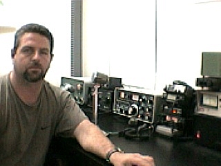 Brian, KF4OUH in the shack.