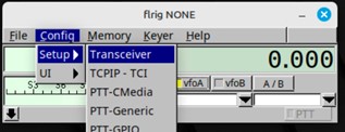 FLRig configure menu