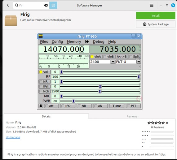 Linux Mint Sofware Manager install options