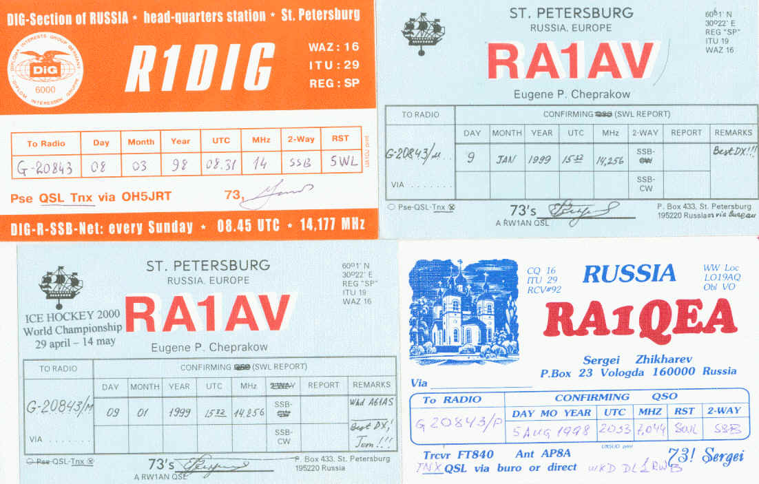 Russian radio amateurs (European)