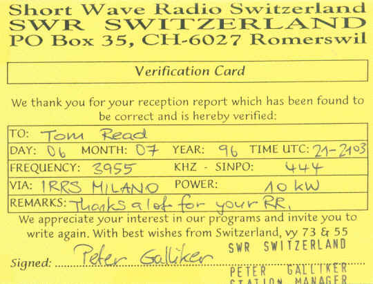 SWR Switzerland