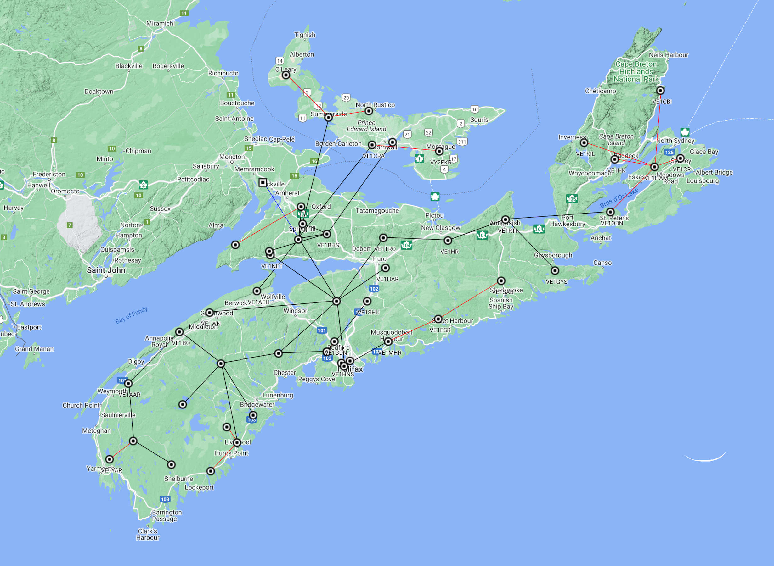 MAVCOM Linking Map, PCARC