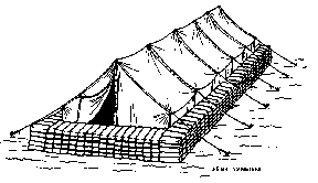 sandbag walls