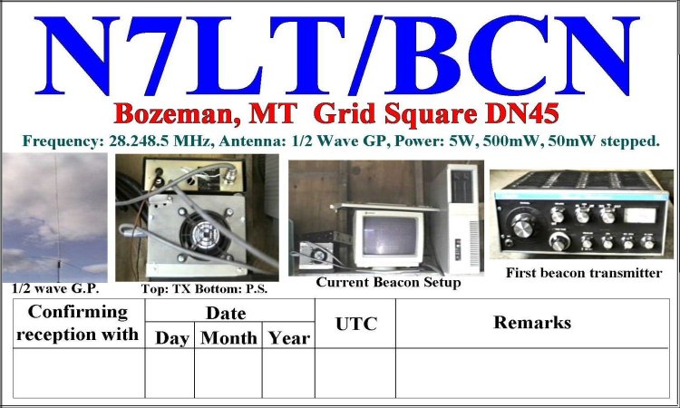 N7LT/BCN QSL card