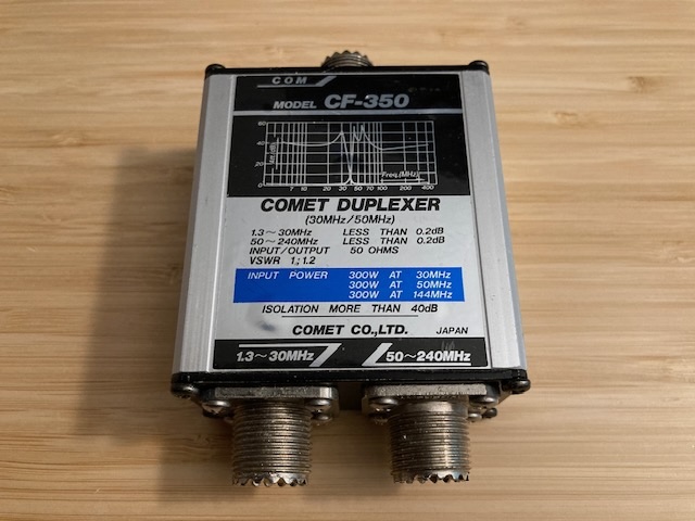 Comet CF-350 duplexer