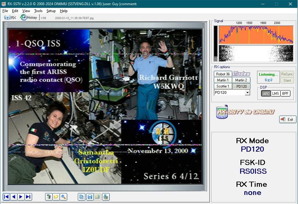 RX-SSTV: Freeware SSTV Software and SSTV Decoder