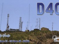 D4C  -  CW - SSB Year: 2007, 2010, 2011, 2013 Band: 10, 15, 20, 40m Specifics: IOTA AF-086 Sao Vincente island