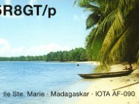 5R8GT/p  -  SSB Year: 2001 Band: 10m Specifics: IOTA AF-057 Be (Nosy Be) island &  IOTA AF-090 Sainte-Marie island