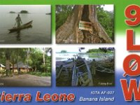 9L0W  -  CW - SSB Year: 2008 Band: 17m Specifics: IOTA AF-037 Banana island