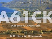 A61CK  - SSB Year: 2014 Band: 10m Specifics: Emirate of Ras al-Khaimah