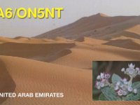 A6/ON5NT  - SSB Year: 2005 Band: 12, 17m Specifics: Emirate of Dubai