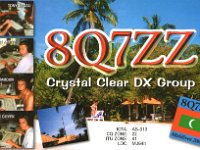 8Q7ZZ  - CW - SSB Year: 2002 Band: 10, 12, 15, 17, 20, 30, 40m Specifics: IOTA AS-013 Lohifushi (Lhohifushi) island. North Central Province, Kaafu (Malé) Atoll
