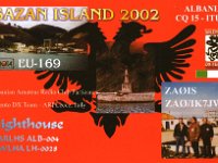 ZA0IS  - CW - SSB Year: 2002 Band: 10, 40m Specifics: IOTA EU-169 Sazan island