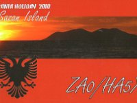 ZA0/HA5X  - CW Year: 2010 Band: 17, 30m Specifics: IOTA EU-169 Sazan island