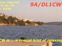 9A/DL1CW  - CW Year: 2017 Band: 17m Specifics: IOTA EU-170 Pag island