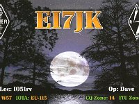 EI7JK  - CW Year: 2004 Band: 10, 17m Specifics: IOTA EU-115 mainland Ireland