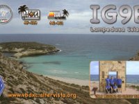 IG9E  - CW - SSB Year: 2011 Band: 10, 17, 20m Specifics: IOTA AF-019 Lampedusa island