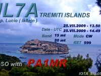 IL7A  - CW Year: 2009 Band: 15, 20m Specifics: IOTA EU-050 San Nicola island