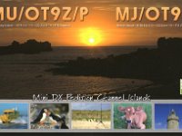 MJ/OT9Z  - SSB Year: 2012 Band: 15, 17, 20, 40m Specifics: IOTA EU-013 mainland Jersey