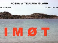 IM0T  - CW - SSB Year: 2008 Band: 10, 20m Specifics: IOTA EU-165 Rossa di Teulada island